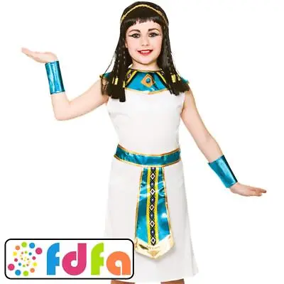 Wicked Cleopatra Egyptian Pharoah Kids Childs Girls Fancy Dress Costume • £10.59