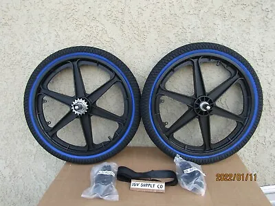 New  20'' Bicycle Mags Wheel Set  Tires &  Tubes For Bmx  Gt Dino Mongoose  • $159