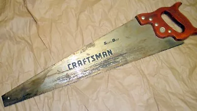 Vintage Sears Craftsman 26  8pt Taper Ground Course Crosscut Hand Saw 936235 • $13.99