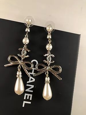 Authentic Chanel Earrings • $460