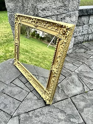 VTG 1969 Syroco Trieste Gold Scroll Wall Mirror Ornate Hollywood Regency 26x22” • $206.10