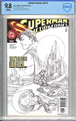 Action Comics #812 Second Print Michael Turner Sketch Variant - CBCS 9.8! • $30.23