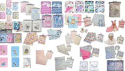 £4.25 • Buy Newborn Baby Soft Fleece Blanket Pram Crib Moses Basket Boy Girl Unisex 0+ Month