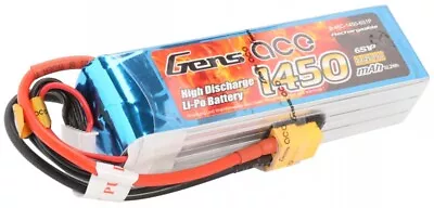 £41.99 • Buy Li-po 6s 22.2v 1450mah 45c With Xt60 O-g6s1450-45x6