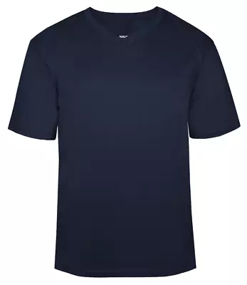 Men's Polyester  Performance T-shirt V-neck Short Sleeve Lightweight Xs-4xl • $16.35