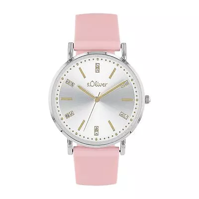 S.oliver Ladies Watch Wristwatch Silicone 2038366 • $55.83