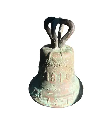 Antique 1810 Brass Mission Bell Spanish Colonial Mexico Bronze Church • $395