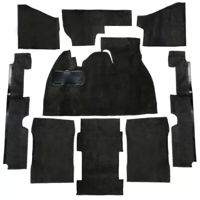 Empi 3919 Black 9 Piece Carpet Kit Vw Super Beetle 1973-1977 With Foot Rest • $179.95