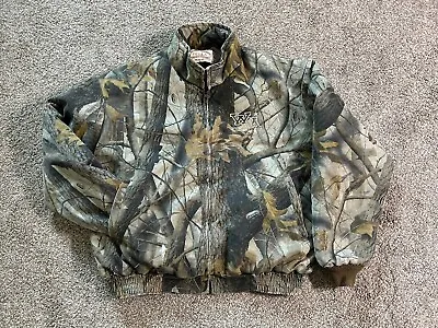 Vintage Pella Camo Soft Hunting Jacket Sz XL Reg Real Tree • $29.99