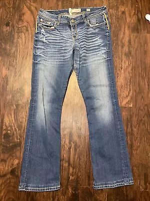 BKE Culture Bootcut Leg Mens Jeans Size 34x35.5 Blue Denim Regular Fit Pockets • $26.99