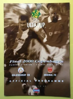 £19.99 • Buy 2000 UEFA Cup Final Arsenal Galatasaray Programme (Mint Condition)