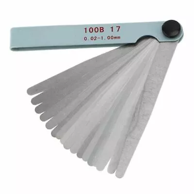Stainless Steel Blade Feeler Gauge Gap Filler Silver For GY6 50 150cc Motorcycle • $7.21