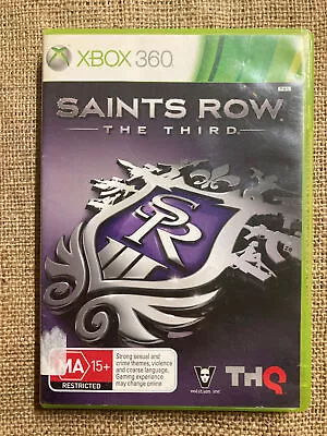 Saints Row The Third Thq  - Microsoft Xbox 360 Game Action Adventure Shooter • $1.99