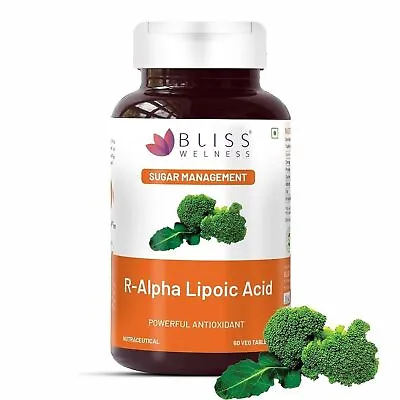 Alpha Lipoic Acid Pure R-Type ALA Blood Sugar Antioxidant & Liver Health-60 Tab • £18.55