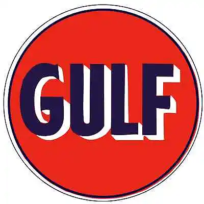 GULF Oil Gasoline Vinyl Sticker Decal 18  (vintage) • $23.09