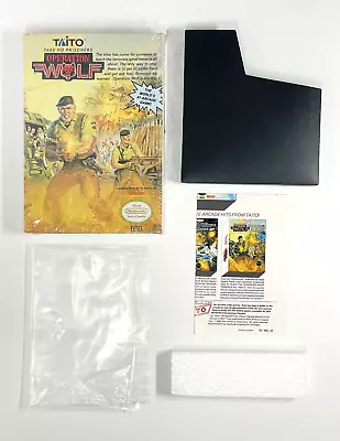 Operation Wolf (1989) - Nintendo NES - Authentic Box And Poster Only - No Game • $18