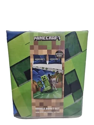 £29.50 • Buy Brand New Minecraft Creeps Reversible  Double Duvet  Set