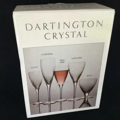 Dartington Crystal Set 2 Champagne Glasses From Crocus Wine Suite England Boxed • $59.95