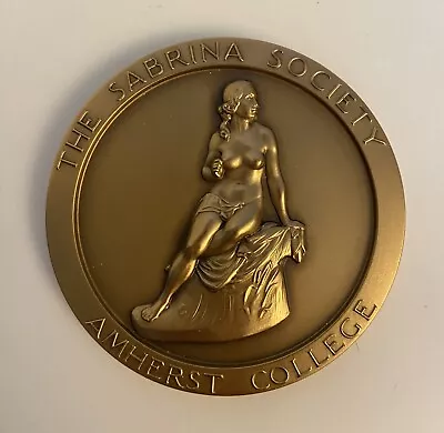 Amherst College “The Sabrina Society” Bronze Medal W/ Robert Frost Quote • $49.95