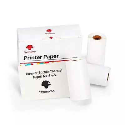 White Self-Adhesive Thermal Paper Glossy Printable Sticker Paper For M02/M02... • $19.68