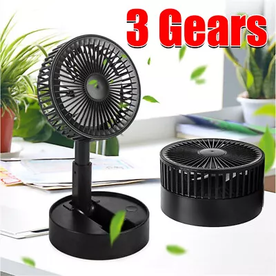 $13.79 • Buy Portable Mini Usb Rechargeable Desk Fan Quiet Cooler Small Table Cooling 3 Speed