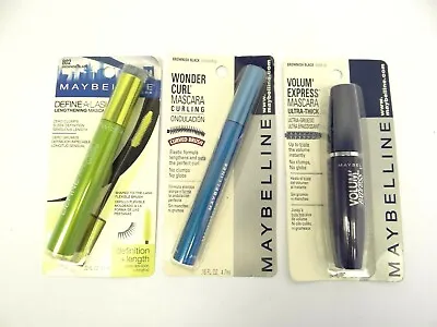 New Maybelline Define-A-Lash Wonder Curl Volume Express Brownish Black Mascara • $28