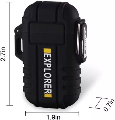 Waterproof Flameless Electric Lighter-Dual Arc Plasma Beam Lighter/USB Rechargea • $12.99