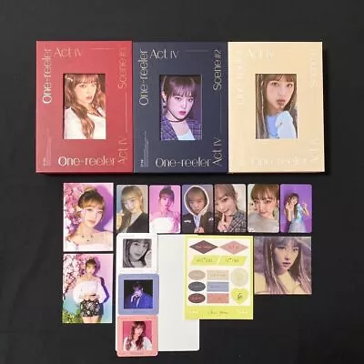 Iz*one 4th Mini Album One-reeler Act IV 3ver. Set + Yena Photo Card + Post Card • $260.66