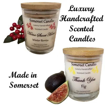 Soy Coconut Wax Luxury Scented Candle 100% Natural WaxGift Occasion Handmade • £12.99