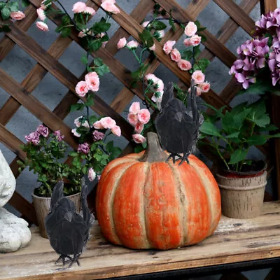  Desk Topper Halloween Crow Ornaments Fashionable Decoration Decorations • £5.98