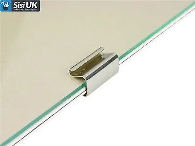 20mm Frameless Glass Clips Acle Type Design For Mirrors/Picture Frames + 2 Lever • £8.35