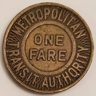 Vintage Boston MTA Token; Metropolitan Transit Authority Token; One Fare; 1950’s • $79.95