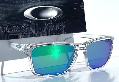 NEW Oakley SYLAS Polished Clear Crystal POLARIZED Galaxy Jade Sunglass 9448 • $128.86