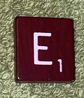 Vintage Deluxe Edition Scrabble Game - Red Letter Tile “E” Replacement Piece • $6.97