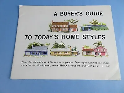  Armstrong Mid Century Modern Buyers Guide To Today's Home Plan Brochure • $35.99