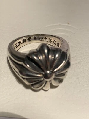 $399 • Buy Chrome Hearts Maltese Cross 925 Sterling Silver Ring Size 10
