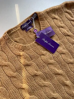 NWT Ralph Lauren Purple Label 100% Cashmere Handknit Sweater Size 2XL • $399.99