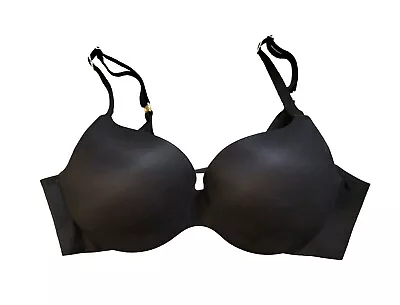 Incredible By Victoria Secret Perfect Shape Black Bra Underwire Womens Size 38D • $19.89