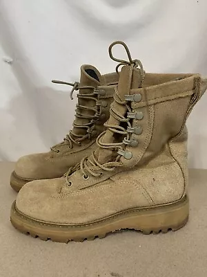 Bates Military Suede Tan Gore Tex Combat Boots Size 2 XWide • $11.99