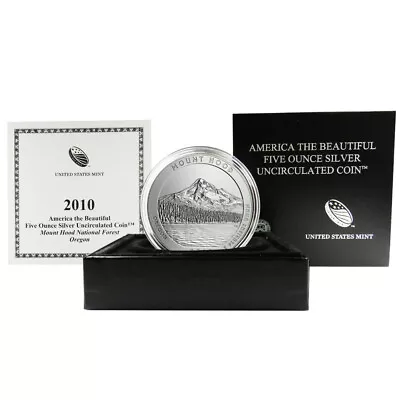 2010-P Burnished Silver ATB Mount Hood National Forest Box OGP & COA • $245
