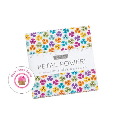 Moda PETAL POWER Me & My Sister CHARM PACK 42- 5  Quilt Fabric 5  Squares  • $10.95