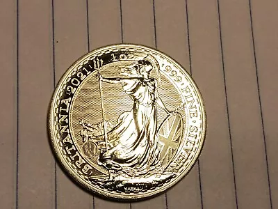 2021 Great Britain 1 Oz Silver Coin .999 Fine Britannia Sovereign Marvel BU • $31.13