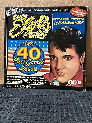 Elvis Presley Les 40 Plus Grands Succes 2LP K-Tel EP001 / 1976 Double LP France • $16.95