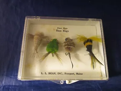 Vintage L.l. Bean Deer Hair Bass Bugs Fish Lures In Case Nos Nice • $34.95