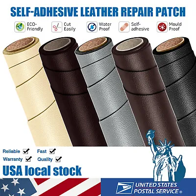 Leather Patch Repair Kit Car Seat Bag Sofa Couch Chair Clothing DIY Sticker • $12.99