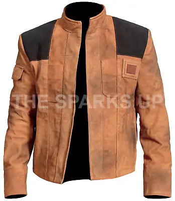 A Star Wars Story Han Solo Formal Costume Mens Cosplay Suede Leather Jacket • £107.99