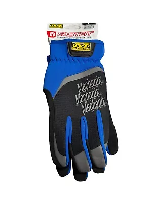 NWT MECHANIX WEAR FASTFIT WORK GLOVE Blue & Black MFF-03-011 SIZE L • $18.95