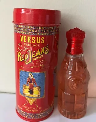 Vintage *2010 - Red Jeans By Versus Versace 2.5 Oz EDT Spray Women Perfume NIB • $34.95