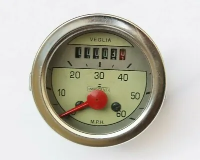 Lambretta Ld D Innocenti Veglia 60 Mph Speedo Round Type Speedometer Gec • $28.98