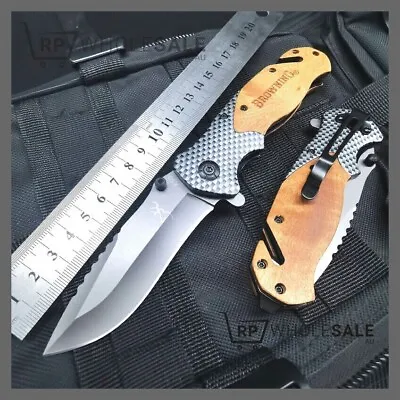 Browning Knife Folding Opening Pocket Knife (Hunting Camping Survival Fishing • $17.99